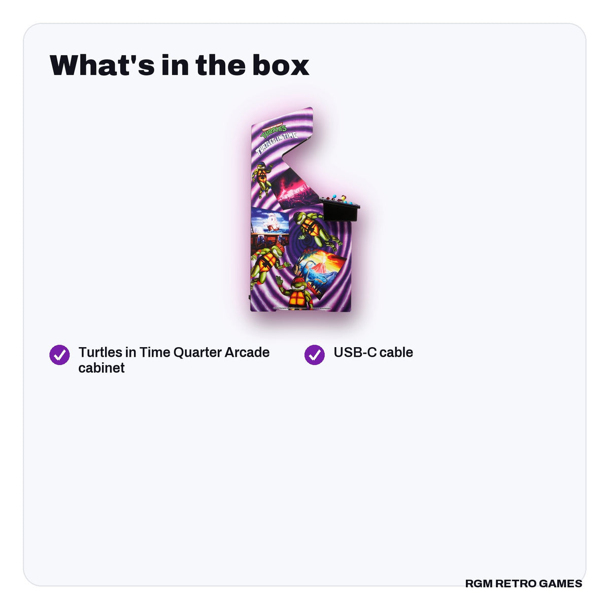 What's in the box with the Numskull Quarter Arcades Teenage Mutant Ninja Turtles: Turtles in Time 1/4 Scale Arcade Cabinet