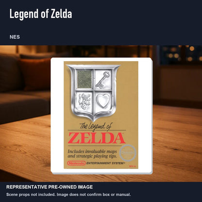 Representative pre-owned Legend of Zelda (NES), product image in a styled room scene.