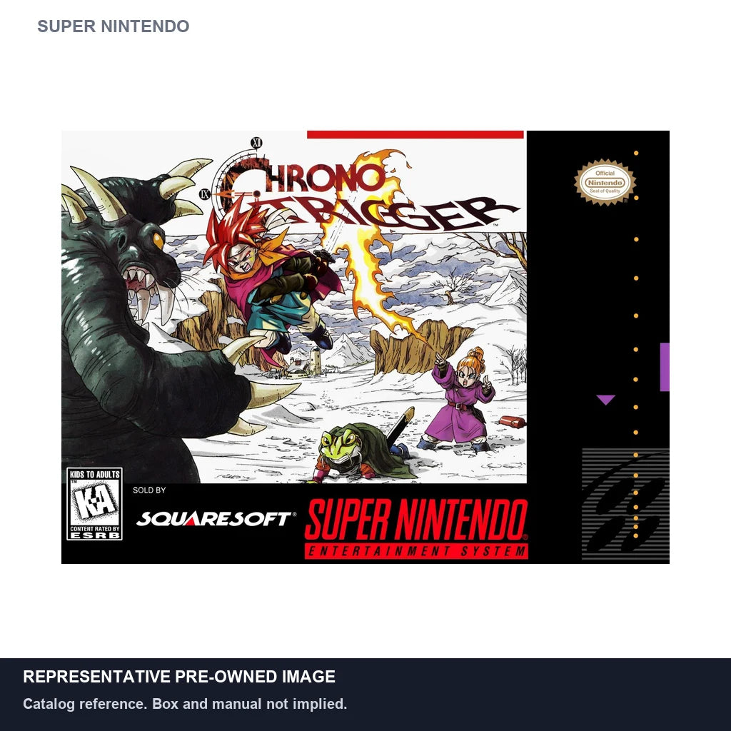 Representative pre-owned Chrono Trigger (Super Nintendo), white product reference.