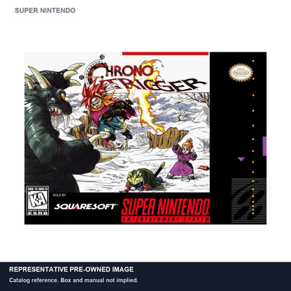 Representative pre-owned Chrono Trigger (Super Nintendo), white product reference.