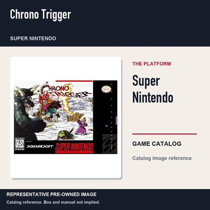 Representative pre-owned Chrono Trigger (Super Nintendo), platform product layout.