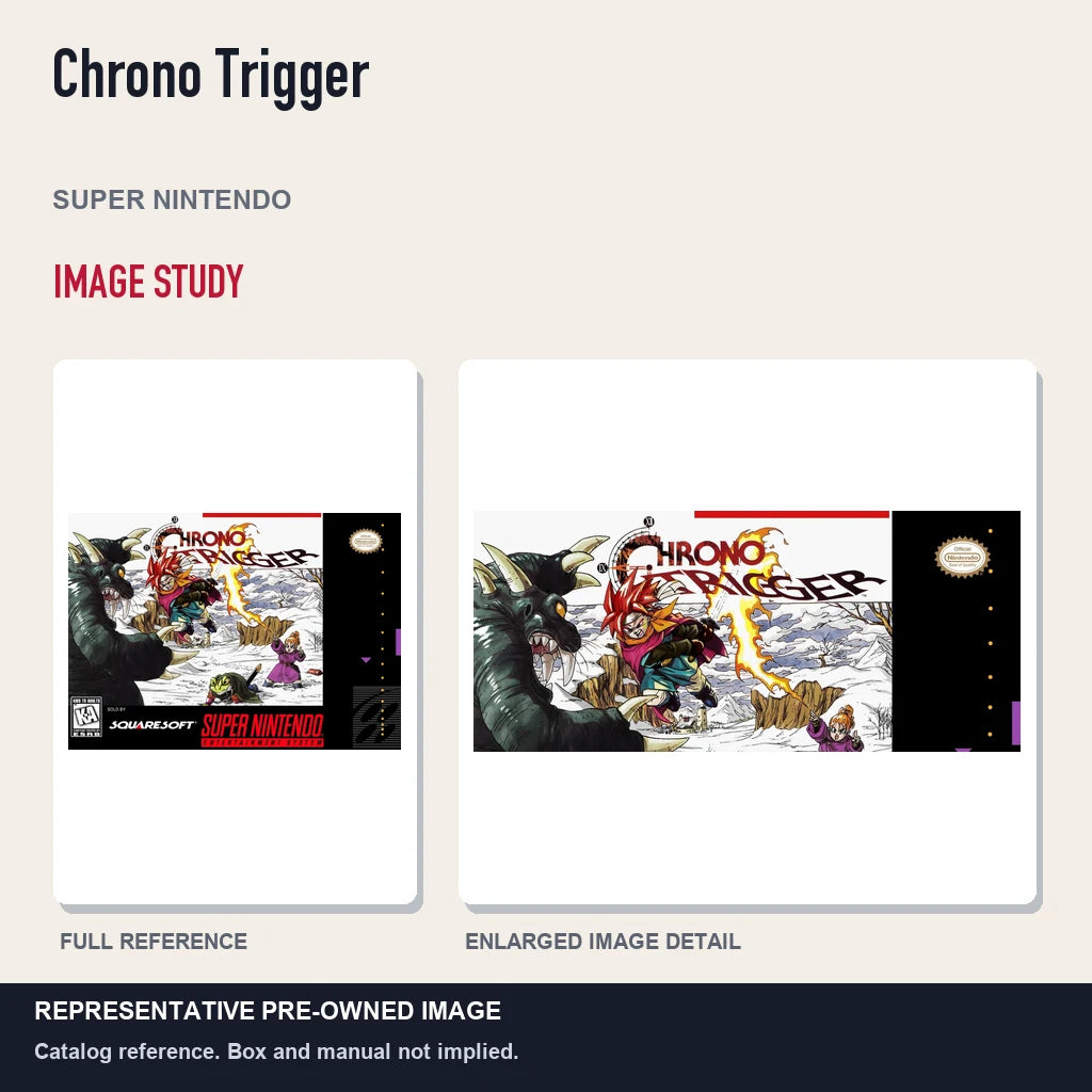 Representative pre-owned Chrono Trigger (Super Nintendo), full image and detail.