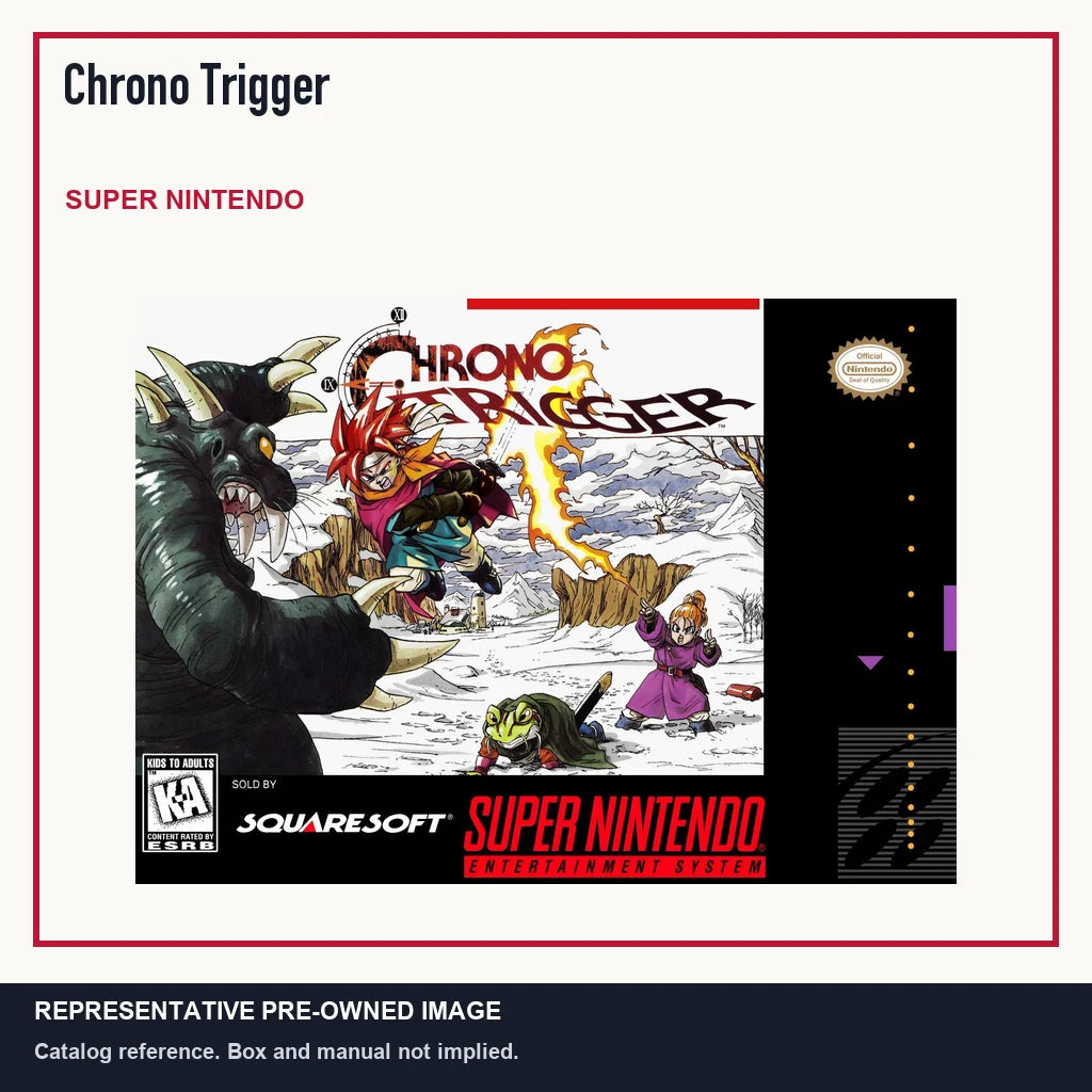 Representative pre-owned Chrono Trigger (Super Nintendo), minimal product layout.