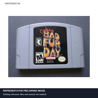 Representative pre-owned Conker's Bad Fur Day (Nintendo 64), white product reference.