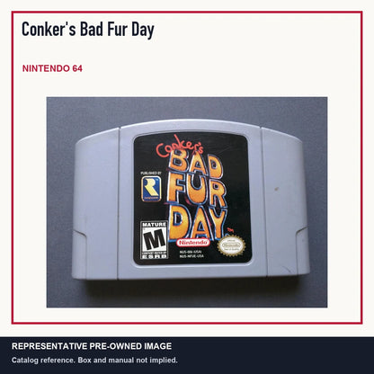 Representative pre-owned Conker's Bad Fur Day (Nintendo 64), minimal product layout.