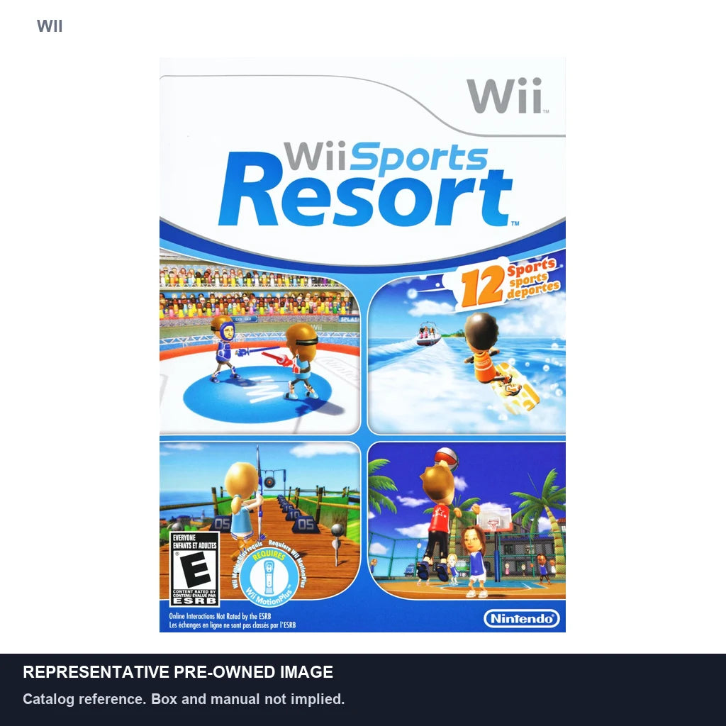 Representative pre-owned Wii Sports Resort (Wii), white product reference.