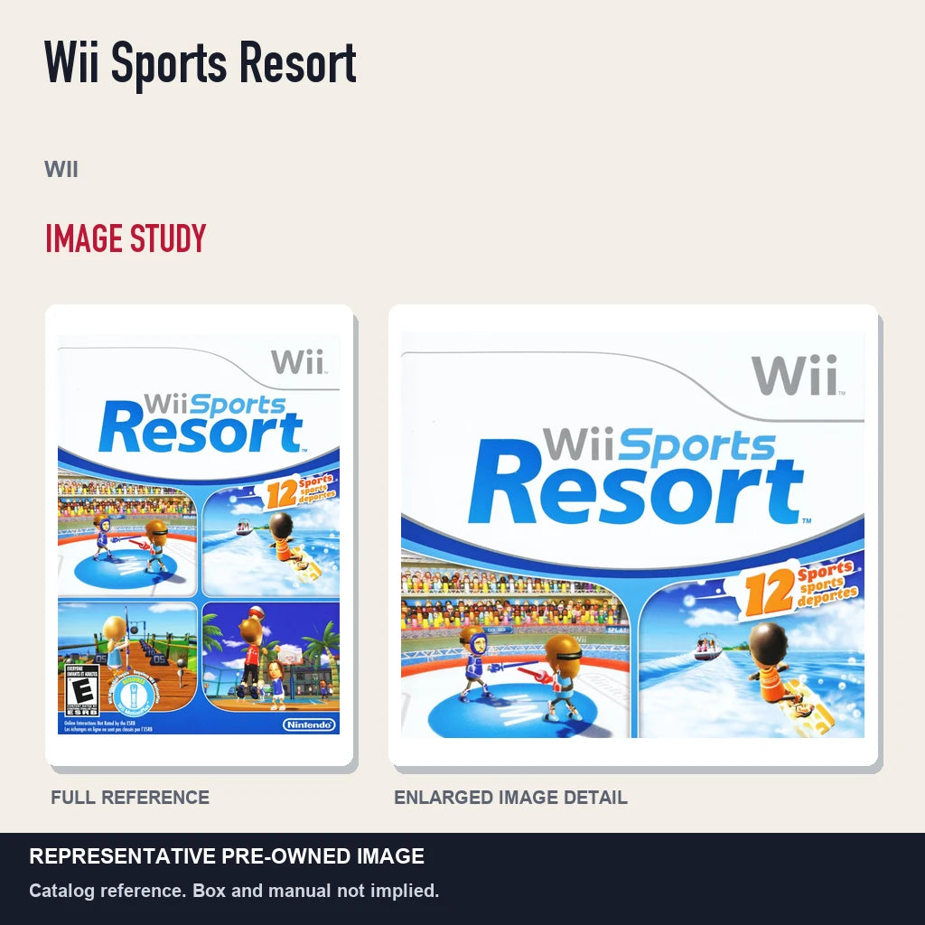 Representative pre-owned Wii Sports Resort (Wii), full image and detail.