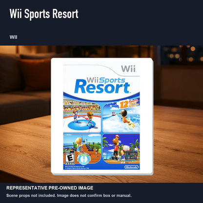 Representative pre-owned Wii Sports Resort (Wii), product image in a styled room scene.