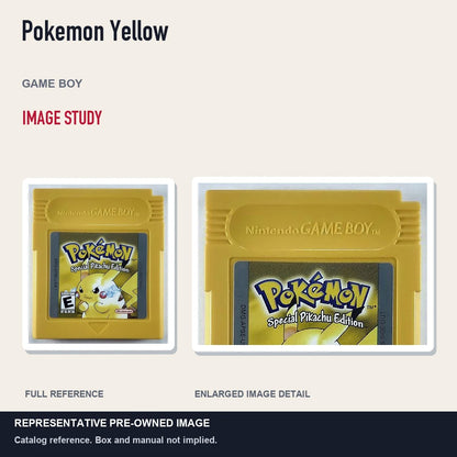 Representative pre-owned Pokemon Yellow (Game Boy), full image and detail.