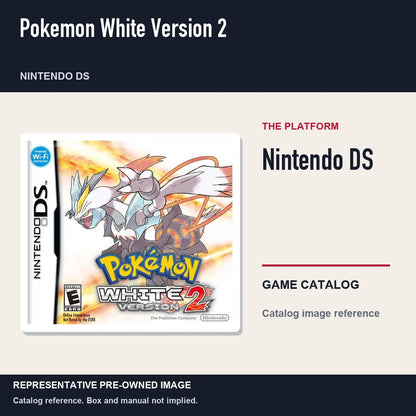 Representative pre-owned Pokemon White Version 2 (Nintendo DS), platform product layout.