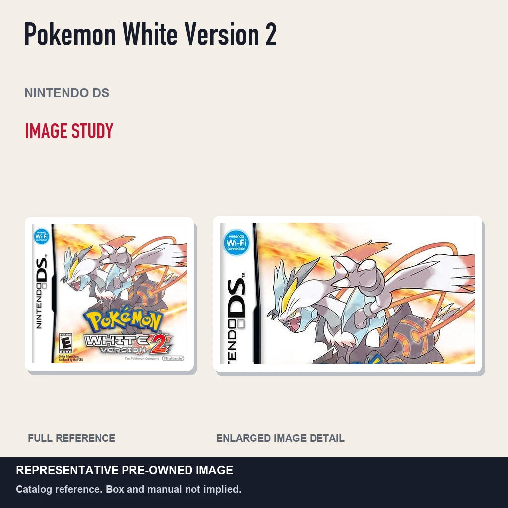 Representative pre-owned Pokemon White Version 2 (Nintendo DS), full image and detail.