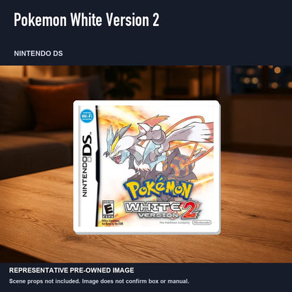 Representative pre-owned Pokemon White Version 2 (Nintendo DS), product image in a styled room scene.