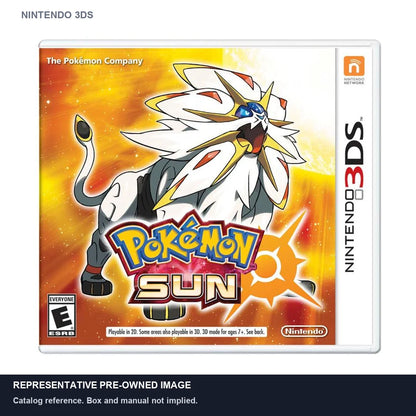 Representative pre-owned Pokemon Sun (Nintendo 3DS), white product reference.