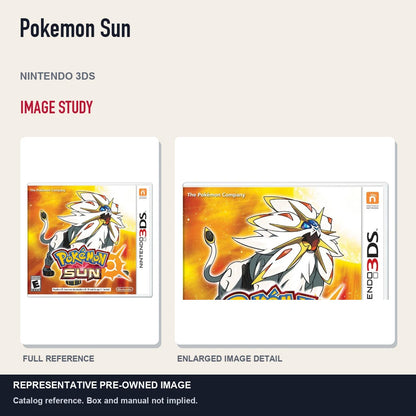 Representative pre-owned Pokemon Sun (Nintendo 3DS), full image and detail.