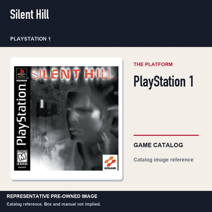 Representative pre-owned Silent Hill (PlayStation 1), platform product layout.