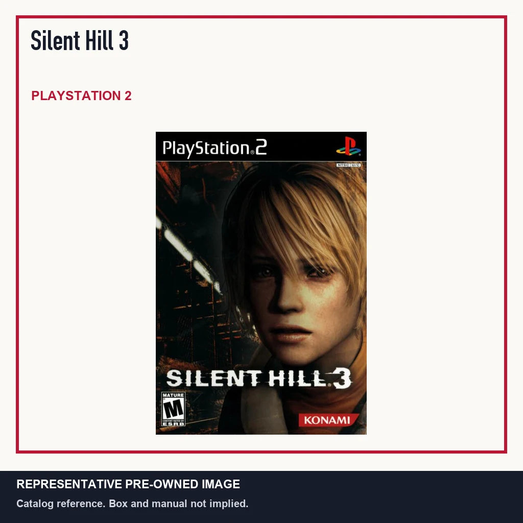 Representative pre-owned Silent Hill 3 (PlayStation 2), minimal product layout.