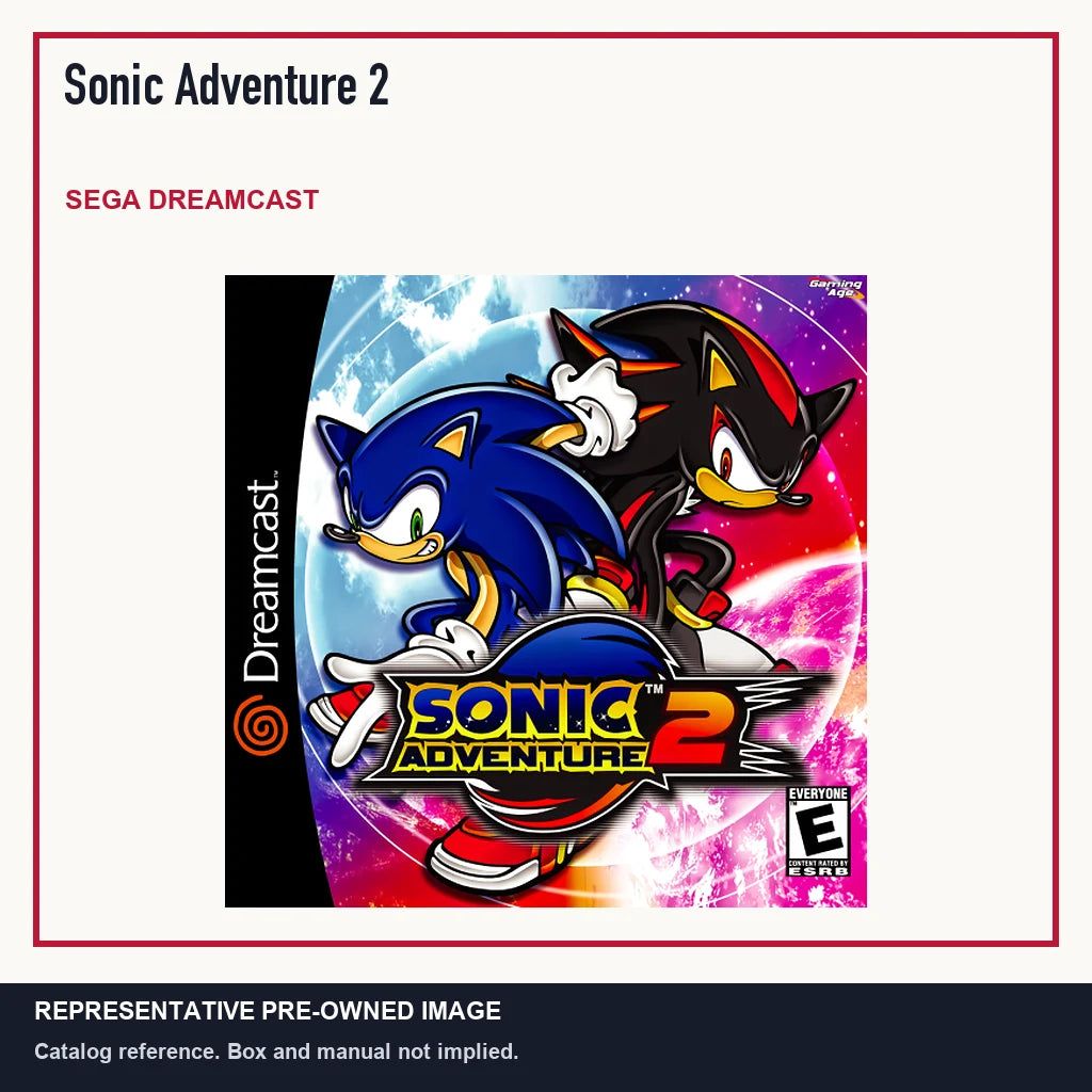 Representative pre-owned Sonic Adventure 2 (Sega Dreamcast), minimal product layout.