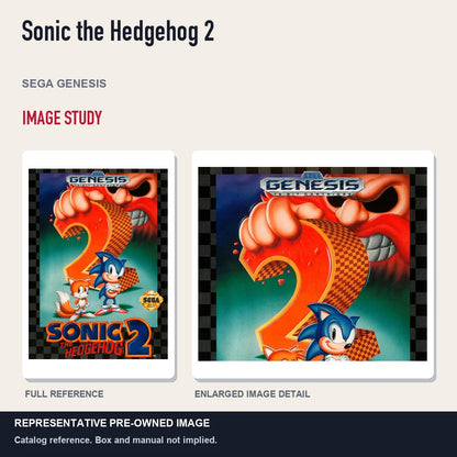 Representative pre-owned Sonic the Hedgehog 2 (Sega Genesis), full image and detail.