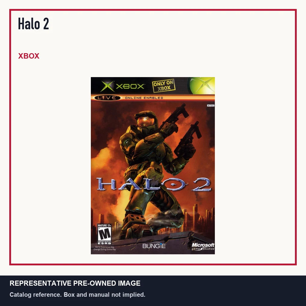 Representative pre-owned Halo 2 (Xbox), minimal product layout.