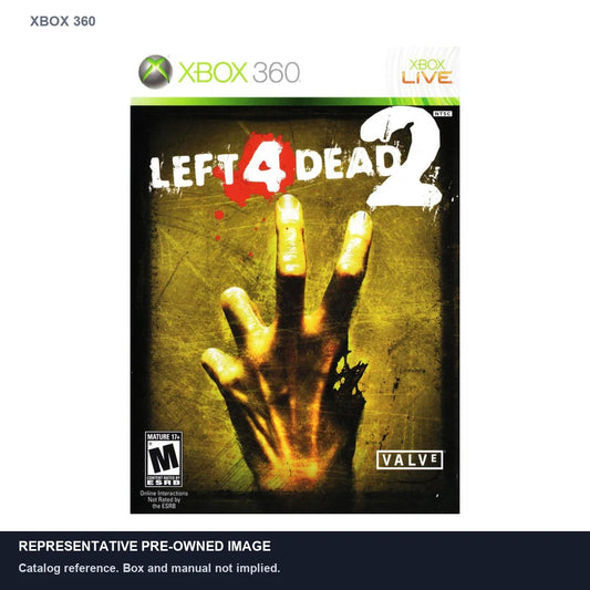 Representative pre-owned Left 4 Dead 2 (Xbox 360), white product reference.