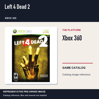 Representative pre-owned Left 4 Dead 2 (Xbox 360), platform product layout.