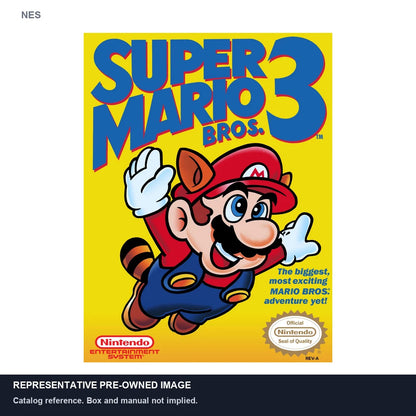 Representative pre-owned Super Mario Bros 3 (NES), white product reference.