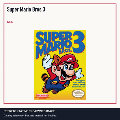 Representative pre-owned Super Mario Bros 3 (NES), minimal product layout.