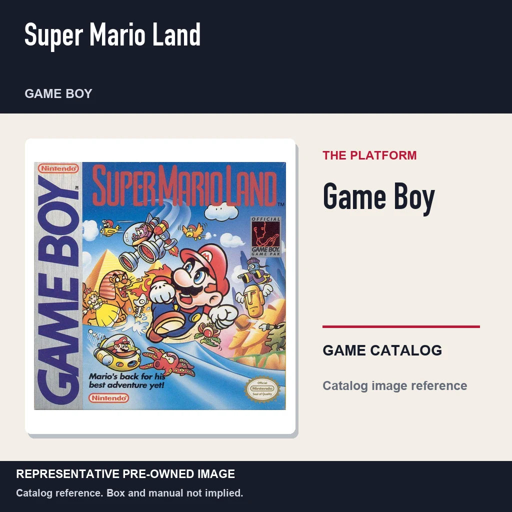 Representative pre-owned Super Mario Land (Game Boy), platform product layout.