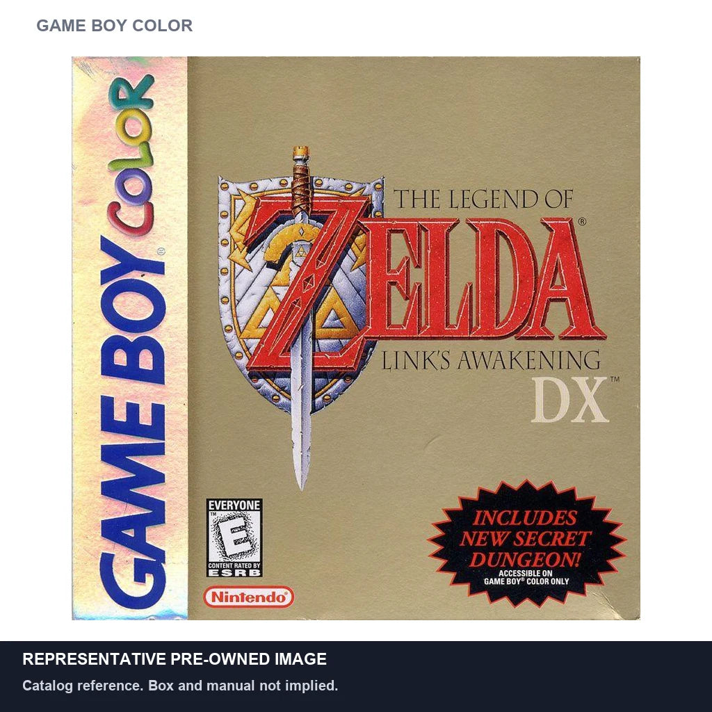 Representative pre-owned Zelda Link's Awakening DX (Game Boy Color), white product reference.