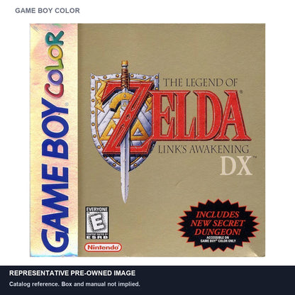 Representative pre-owned Zelda Link's Awakening DX (Game Boy Color), white product reference.