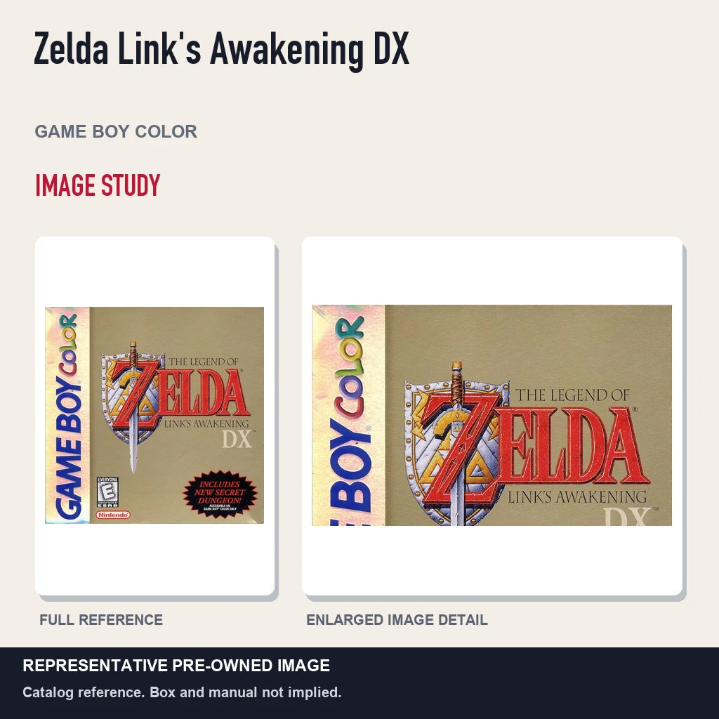 Representative pre-owned Zelda Link's Awakening DX (Game Boy Color), full image and detail.