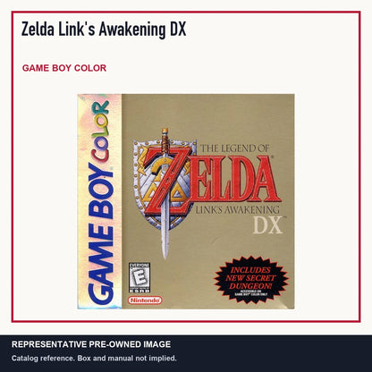 Representative pre-owned Zelda Link's Awakening DX (Game Boy Color), minimal product layout.