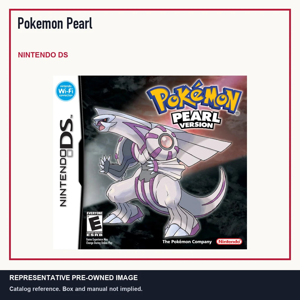 Representative pre-owned Pokemon Pearl (Nintendo DS), minimal product layout.