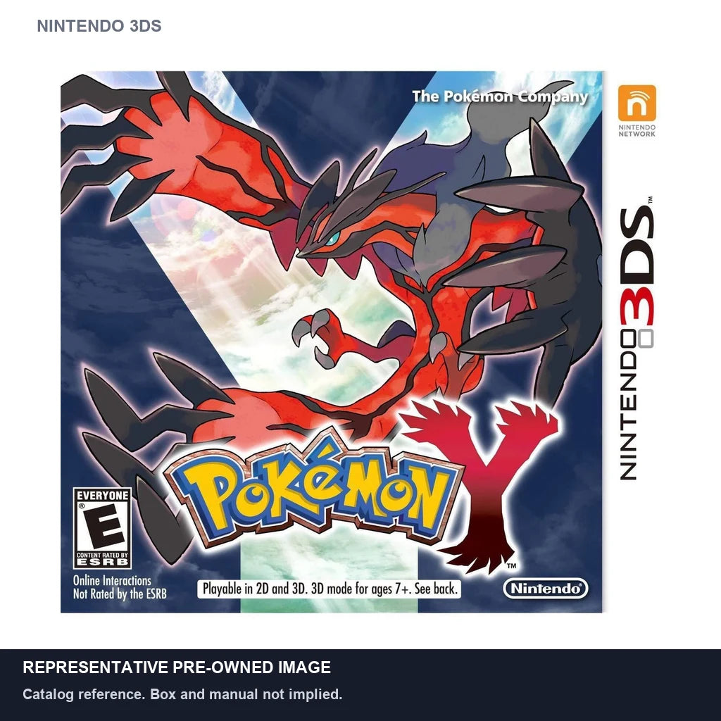 Representative pre-owned Pokemon Y (Nintendo 3DS), white product reference.