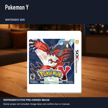 Representative pre-owned Pokemon Y (Nintendo 3DS), product image in a styled room scene.