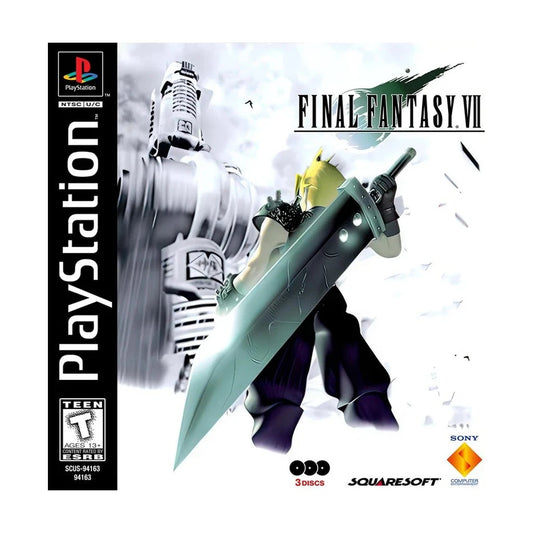 Representative pre-owned Final Fantasy VII (PlayStation 1), white product reference.