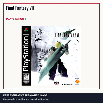 Representative pre-owned Final Fantasy VII (PlayStation 1), minimal product layout.