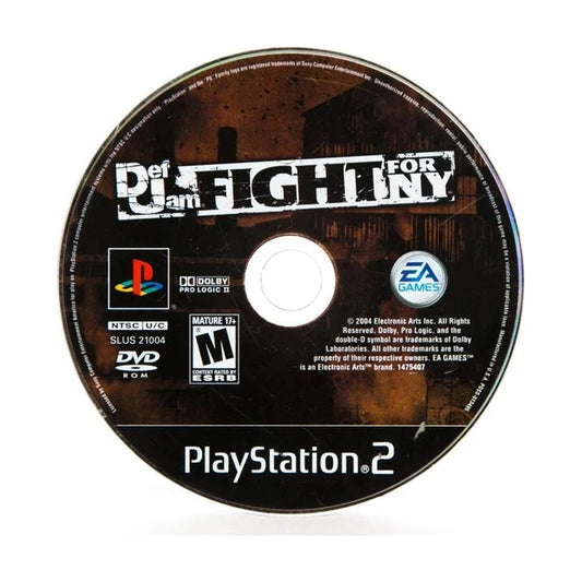 Representative pre-owned Def Jam Fight for NY (PlayStation 2), white product reference.
