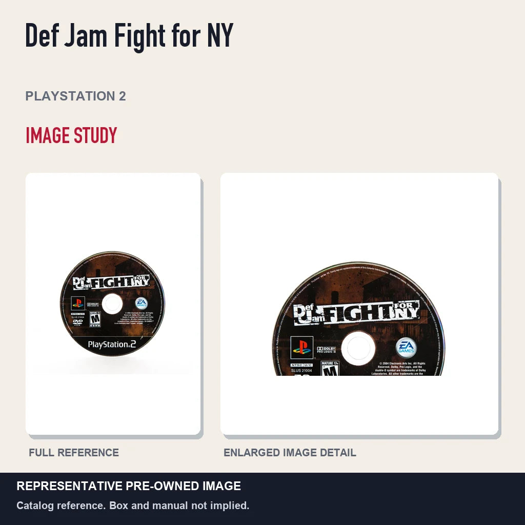 Representative pre-owned Def Jam Fight for NY (PlayStation 2), full image and detail.