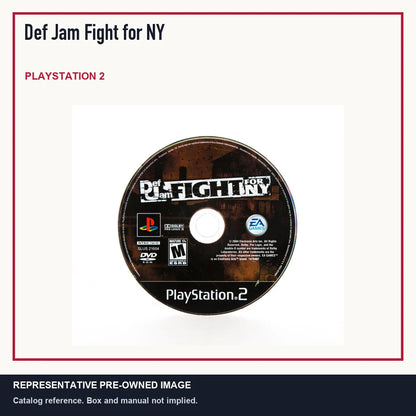Representative pre-owned Def Jam Fight for NY (PlayStation 2), minimal product layout.