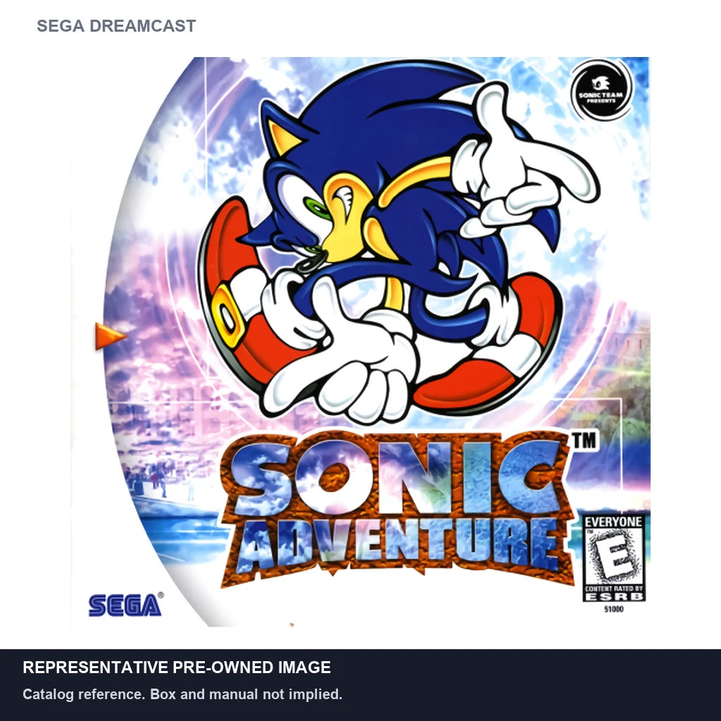 Representative pre-owned Sonic Adventure (Sega Dreamcast), white product reference.
