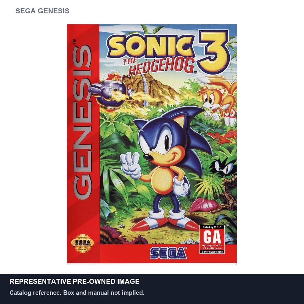 Representative pre-owned Sonic the Hedgehog 3 (Sega Genesis), white product reference.