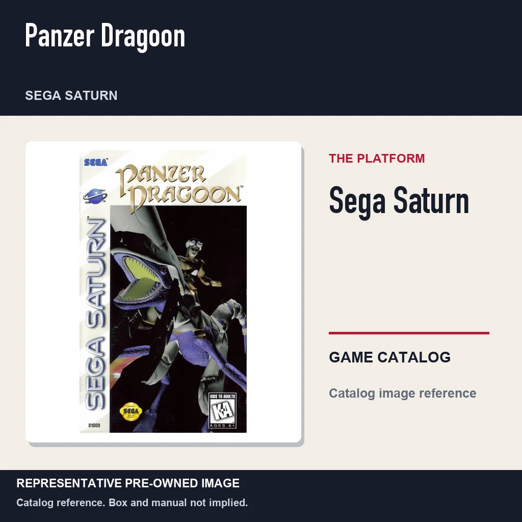 Representative pre-owned Panzer Dragoon (Sega Saturn), platform product layout.