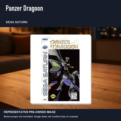Representative pre-owned Panzer Dragoon (Sega Saturn), product image in a styled room scene.