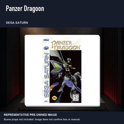 Representative pre-owned Panzer Dragoon (Sega Saturn), product image on a display panel.