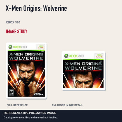 Representative pre-owned X-Men Origins: Wolverine (Xbox 360), full image and detail.