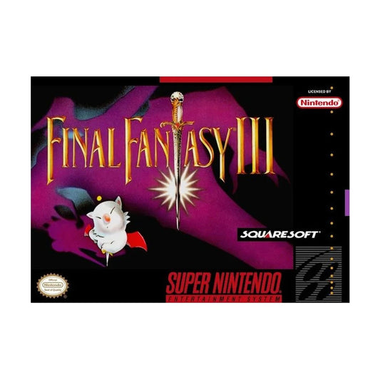 Representative pre-owned Final Fantasy III (Super Nintendo), white product reference.