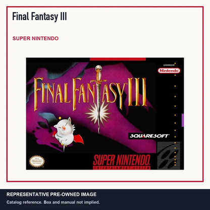 Representative pre-owned Final Fantasy III (Super Nintendo), minimal product layout.