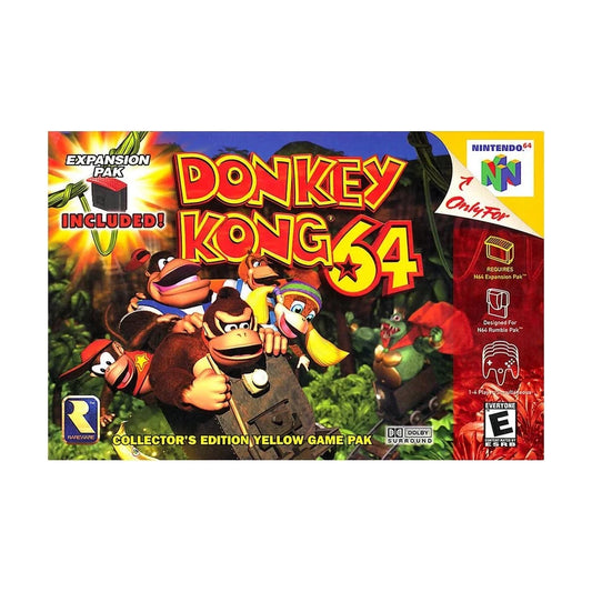 Representative pre-owned Donkey Kong 64 (Nintendo 64), white product reference.