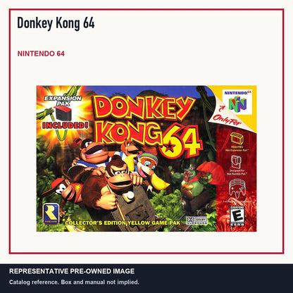 Representative pre-owned Donkey Kong 64 (Nintendo 64), minimal product layout.